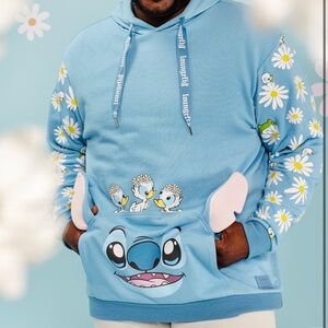Stitch Springtime Daisy Cosplay Unisex Hoodie 3X